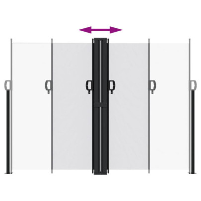 Copertină Laterală Retractabilă Albă 180x1200 cm | Livrare Gratuită