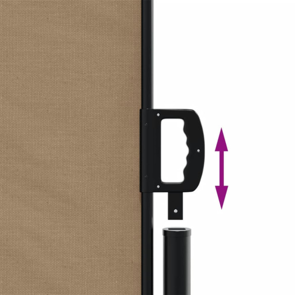 Copertină Laterală Retractabilă - 180x1200 cm - Gri Taupe