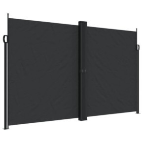 Copertină Laterală Retractabilă - Negru 200x1200 cm | Livrare Gratuită 2
