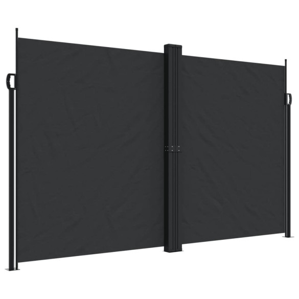 Copertină Laterală Retractabilă - Negru 200x1200 cm | Livrare Gratuită