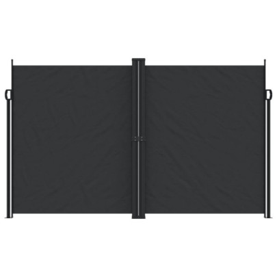 Copertină Laterală Retractabilă - Negru 200x1200 cm | Livrare Gratuită