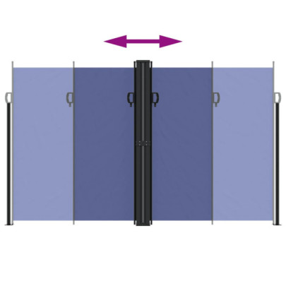 Copertină Laterală Retractabilă Albastră 200x1200 cm