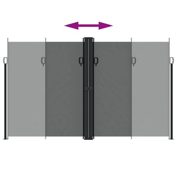 Copertină Laterală Retractabilă Antracit 200x1200 cm
