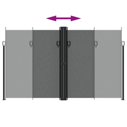 Copertină Laterală Retractabilă Antracit 200x1200 cm