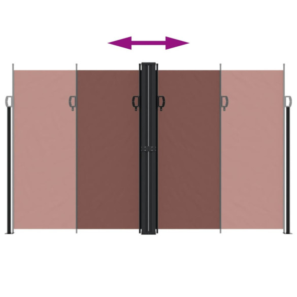 Copertină Laterală Retractabilă Maro 200x1200 cm