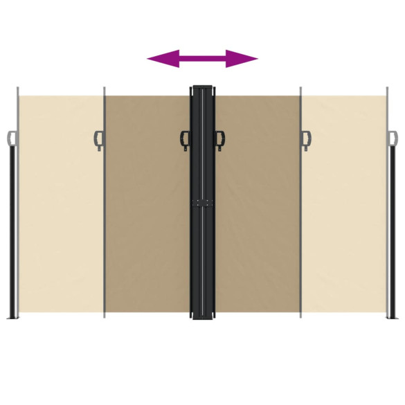 Copertină Laterală Retractabilă Bej 200x1200 cm | Livrare Gratuită