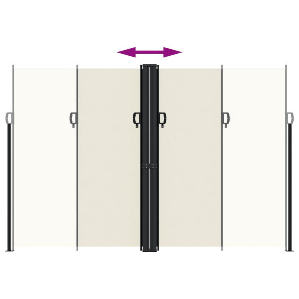 Copertină Laterală Retractabilă Crem - 220x1200 cm