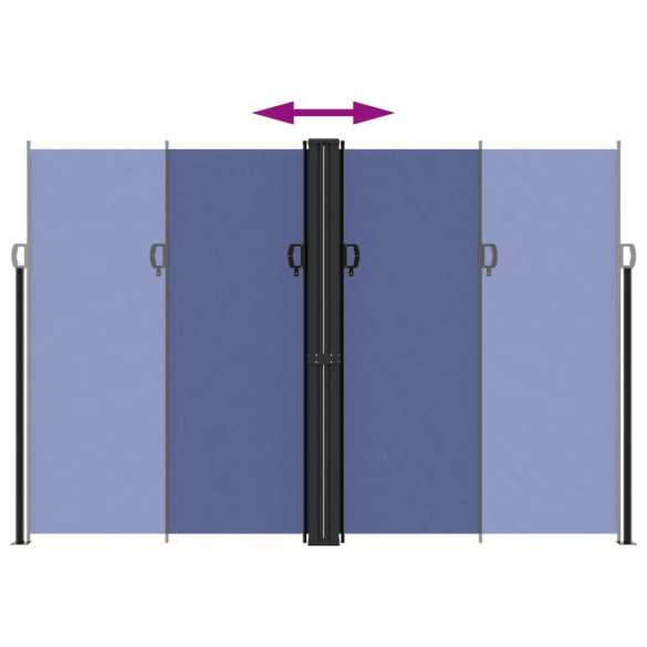 Copertină Laterală Retractabilă Albastră 220x1200 cm