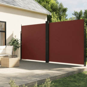 Copertină Laterală Retractabilă Maro 220x1200 cm