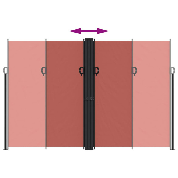 Copertină Laterală Retractabilă - 220x1200 cm - Cărămiziu