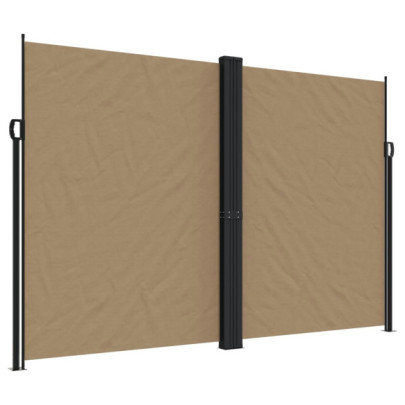 Copertină Laterală Retractabilă Taupe 220x1200 cm