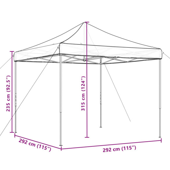 Cort Pop-Up Portocaliu pentru Evenimente | 3x3m Cort Pop-Up Portocaliu pentru Evenimente | 3x3m