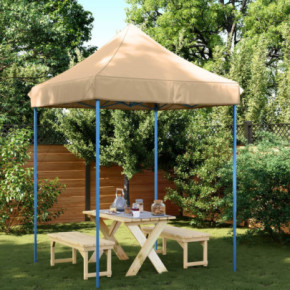 Cort Pop-Up Pliabil pentru Evenimente - 200x200 cm - Bej
