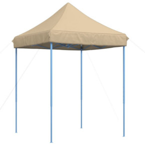 Cort Pop-Up Pliabil pentru Evenimente - 200x200 cm - Bej 2