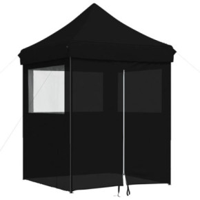 Cort Pliabil Party 4 Pereți Negru | Livrare Gratuită 2