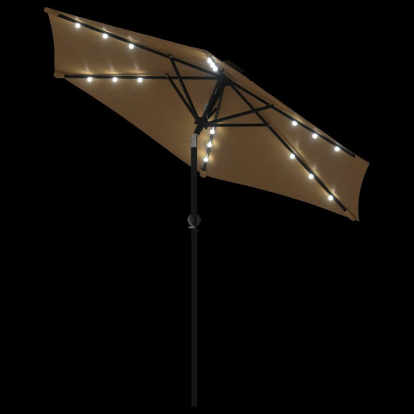 Umbrelă Grădină Oțel cu LED 225x225cm | Livrare Gratuită
