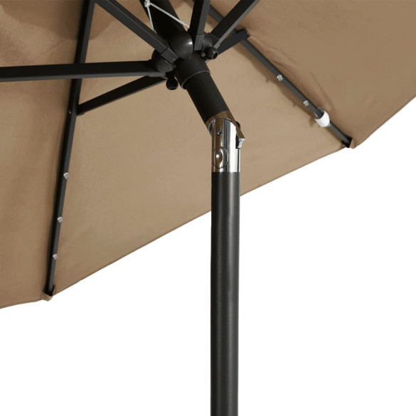 Umbrelă Grădină Oțel cu LED 225x225cm | Livrare Gratuită
