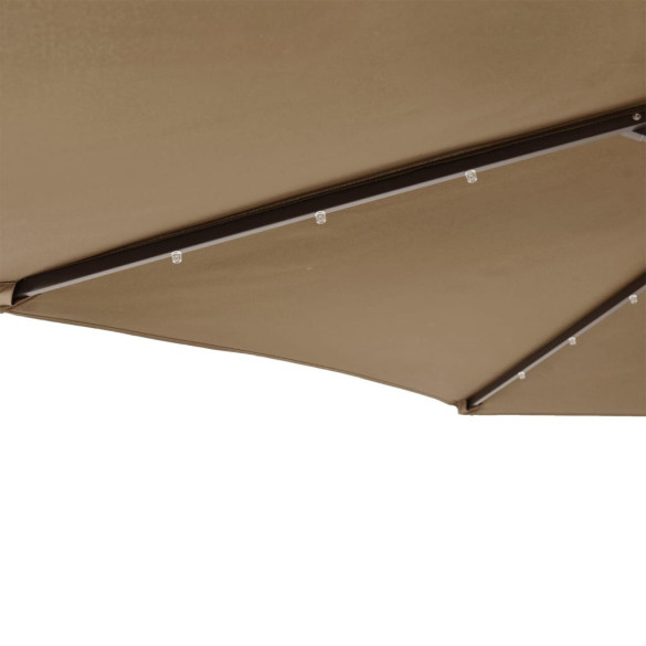 Umbrelă Grădină Oțel cu LED 225x225cm | Livrare Gratuită