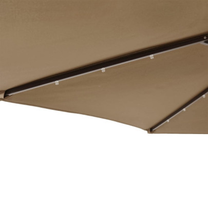 Umbrelă Grădină Oțel cu LED 225x225cm | Livrare Gratuită