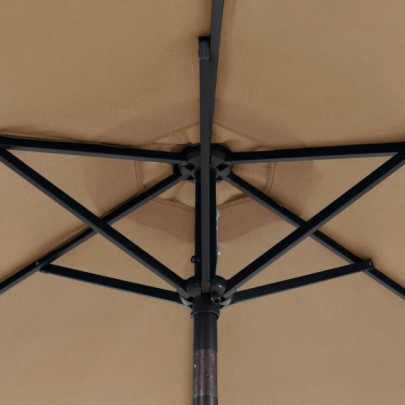 Umbrelă Grădină Oțel cu LED 225x225cm | Livrare Gratuită