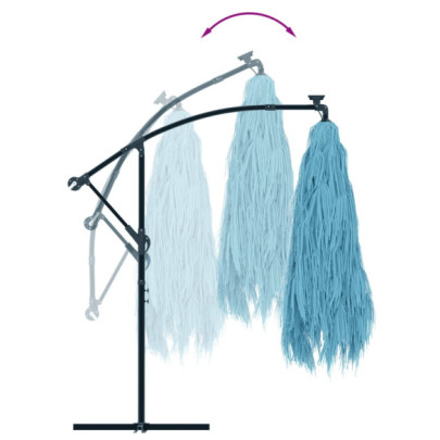 Umbrelă Soare Grădină Albastră | Oțel Rezistent | Livrare Gratuită