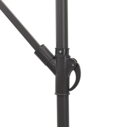 Umbrelă Soare Grădină Oțel Alb - Protecție UV | Comandă Acum