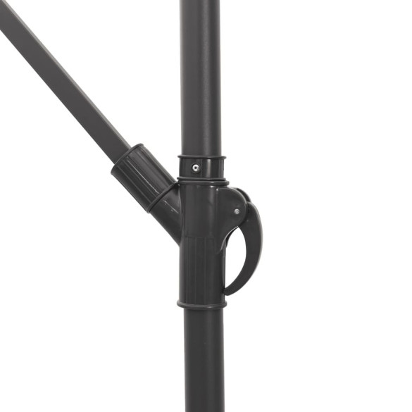 Umbrelă Soare Grădină - Oțel Alb | Protecție UV | Livrare Gratuită