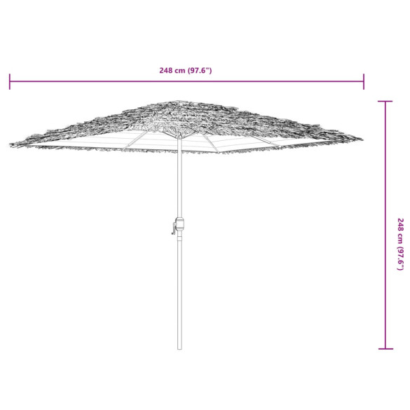 Umbrelă Soare Grădină Oțel Maro - Livrare Gratuită Umbrelă Soare Grădină Oțel Maro - Livrare Gratuită