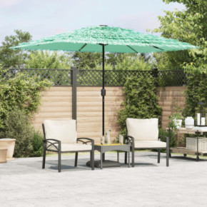 Umbrelă Soare Grădină Oțel Verde 300x200 cm - Livrare Gratuită