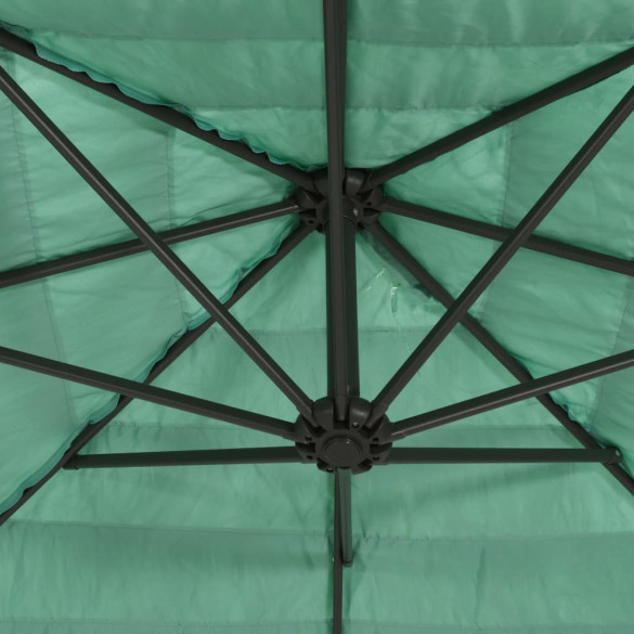 Umbrelă Soare Grădină Oțel Verde 300x200 cm - Livrare Gratuită