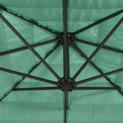 Umbrelă Soare Grădină Oțel Verde 300x200 cm - Livrare Gratuită