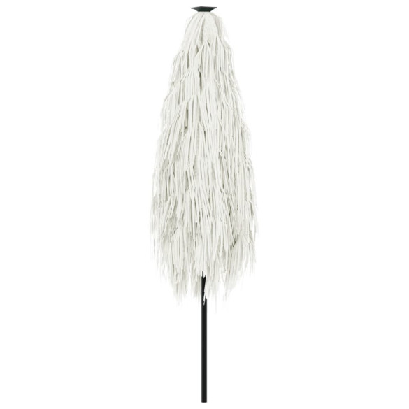 Umbrelă Soare Grădină Albă cu Stâlp Oțel | Livrare Gratuită