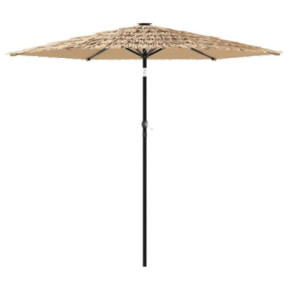 Umbrelă Grădină Maro cu Stâlp Oțel | Protecție UV și Ploaie 2