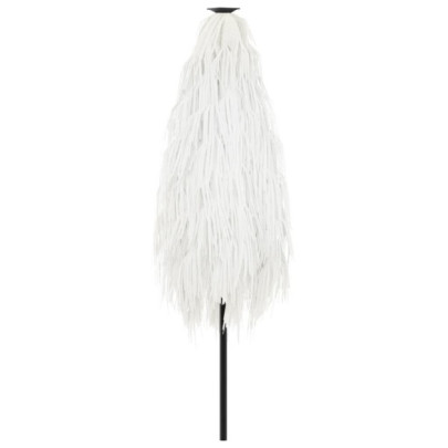 Umbrelă Soare Grădină Albă - Oțel Rezistent