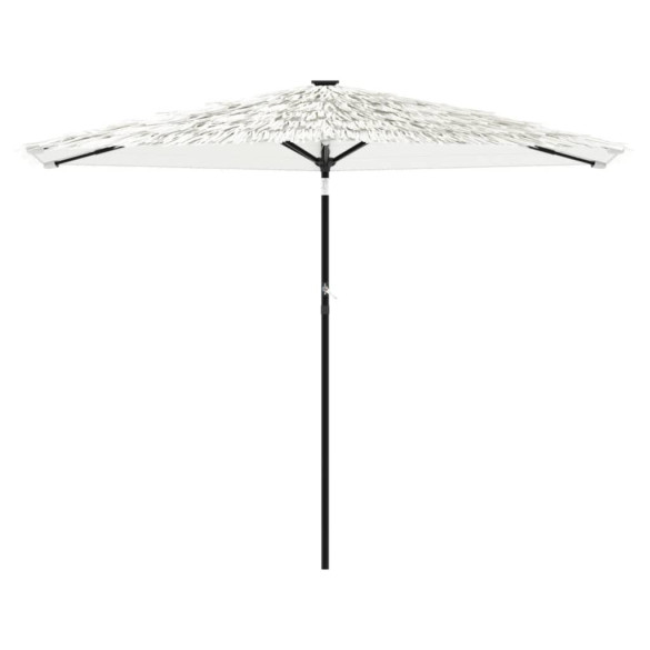 Umbrelă de grădină cu stâlp din oțel - Alb 288x288x225cm