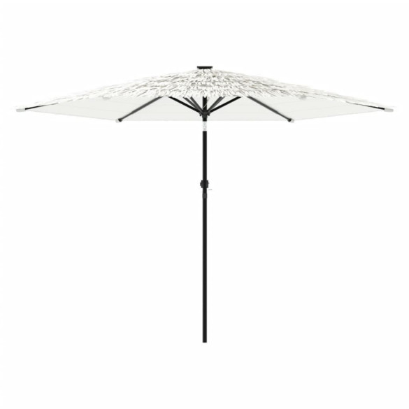 Umbrelă de grădină cu stâlp din oțel - Alb 288x288x225cm
