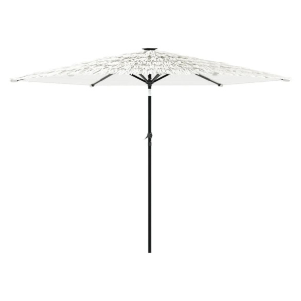 Umbrelă de grădină cu stâlp din oțel - Alb 288x288x225cm