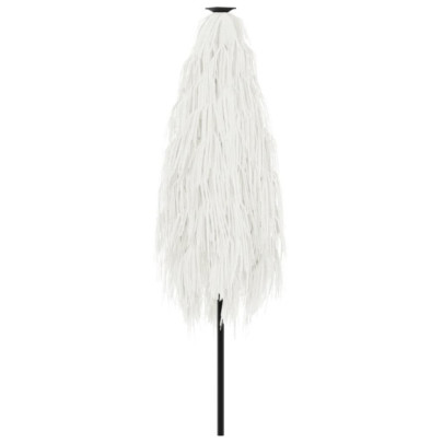 Umbrelă de grădină cu stâlp din oțel - Alb 288x288x225cm