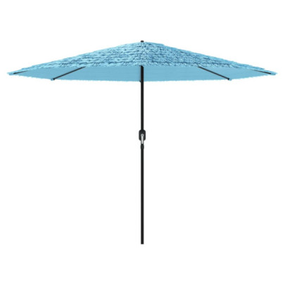 Umbrelă Soare Grădină cu Stâlp Oțel - Albastru 324x324cm