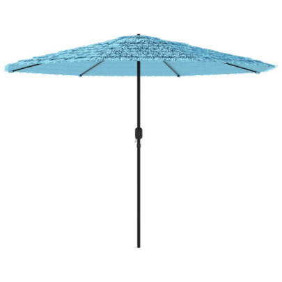 Umbrelă Soare Grădină cu Stâlp Oțel - Albastru 324x324cm