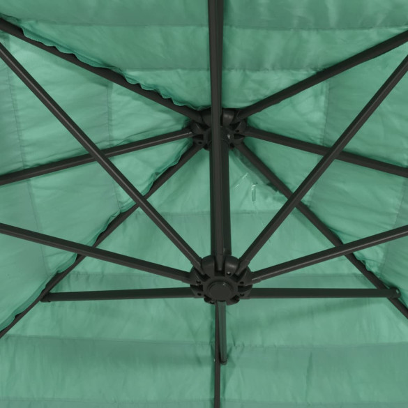 Umbrelă Soare Grădină Oțel Verde 324x324x247 cm