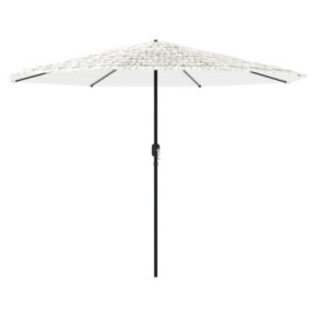 Umbrelă Soare Grădină - Oțel Alb, 324x324 cm | Livrare Gratuită 2