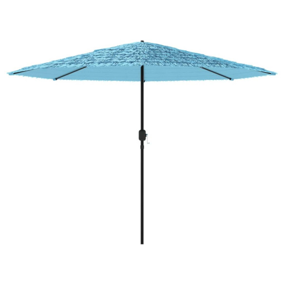 Umbrelă Soare Grădină Oțel Albastru 388x388x248cm Umbrelă Soare Grădină Oțel Albastru 388x388x248cm