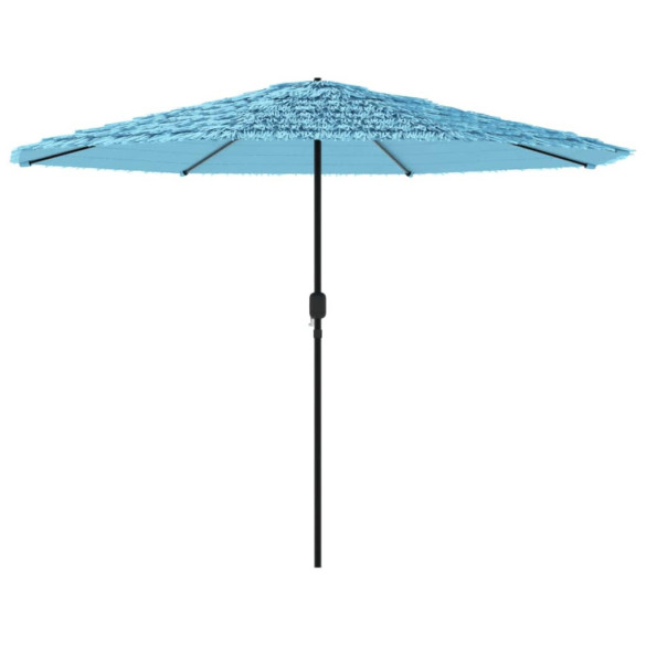 Umbrelă Soare Grădină Oțel Albastru 388x388x248cm Umbrelă Soare Grădină Oțel Albastru 388x388x248cm