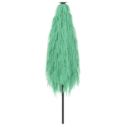 Umbrelă Grădină Lemn Verde - Acoperiș Paie | Livrare Gratuită