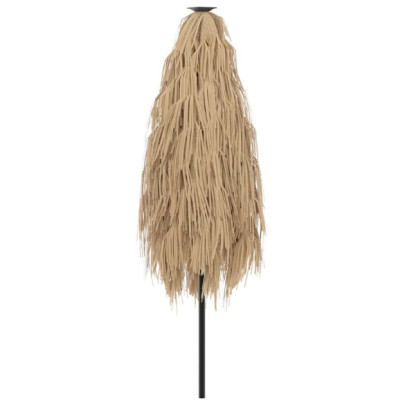 Umbrelă Soare Grădină cu LED | Acoperiș Paie | Livrare Gratuită