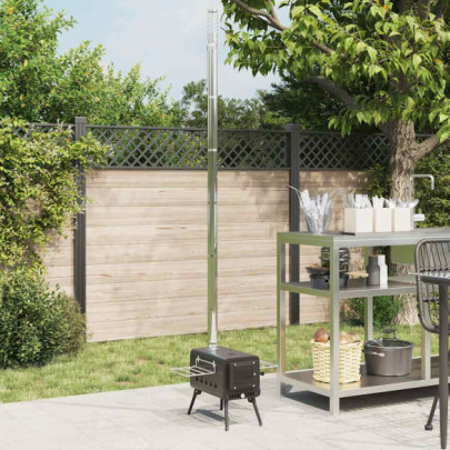 Sobă pe Lemn pentru Camping - Coș Pliabil și Portabil