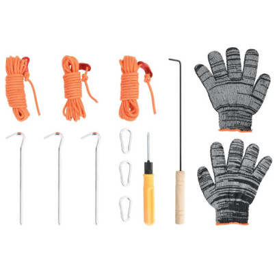 Sobă pe Lemn pentru Camping - Coș Pliabil și Portabil