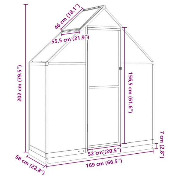 Sera aluminiu policarbonat - Livrare gratuită Sera aluminiu policarbonat - Livrare gratuită