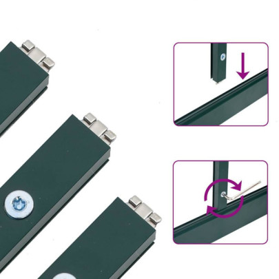 Sera Gradina - Verde, Aluminiu, Policarbonat - Livrare Gratuita